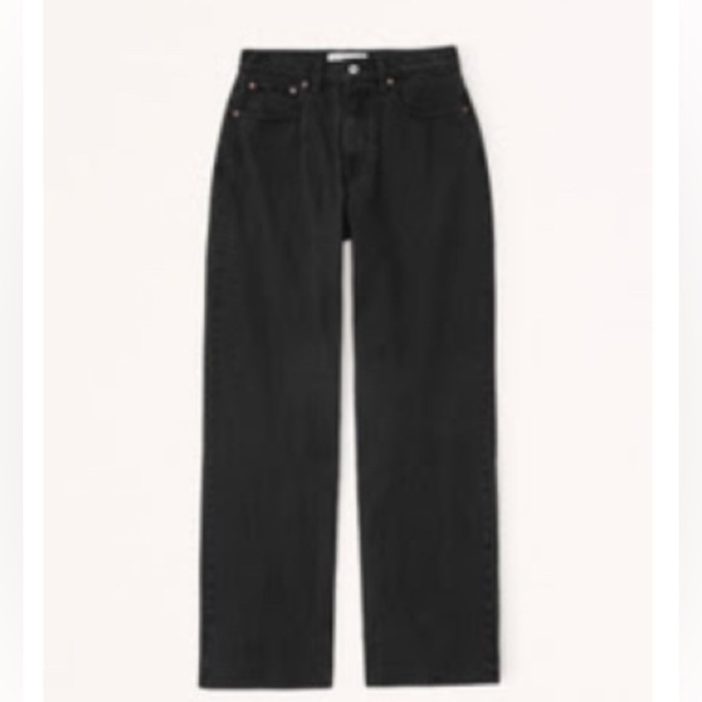 A&F Curve Love High Rise Loose Jean size 30 short